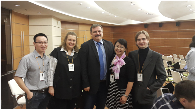 Professor Michael Khachay and participants from Irkutsk